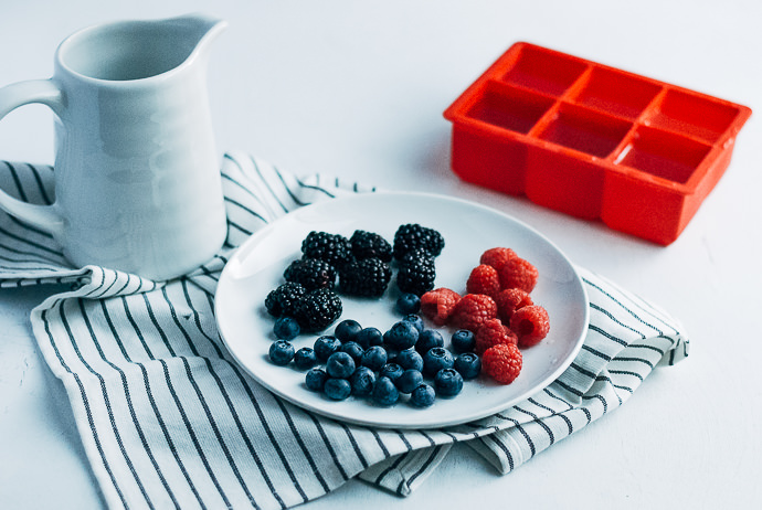 Fruit and Herb Ice Cubes